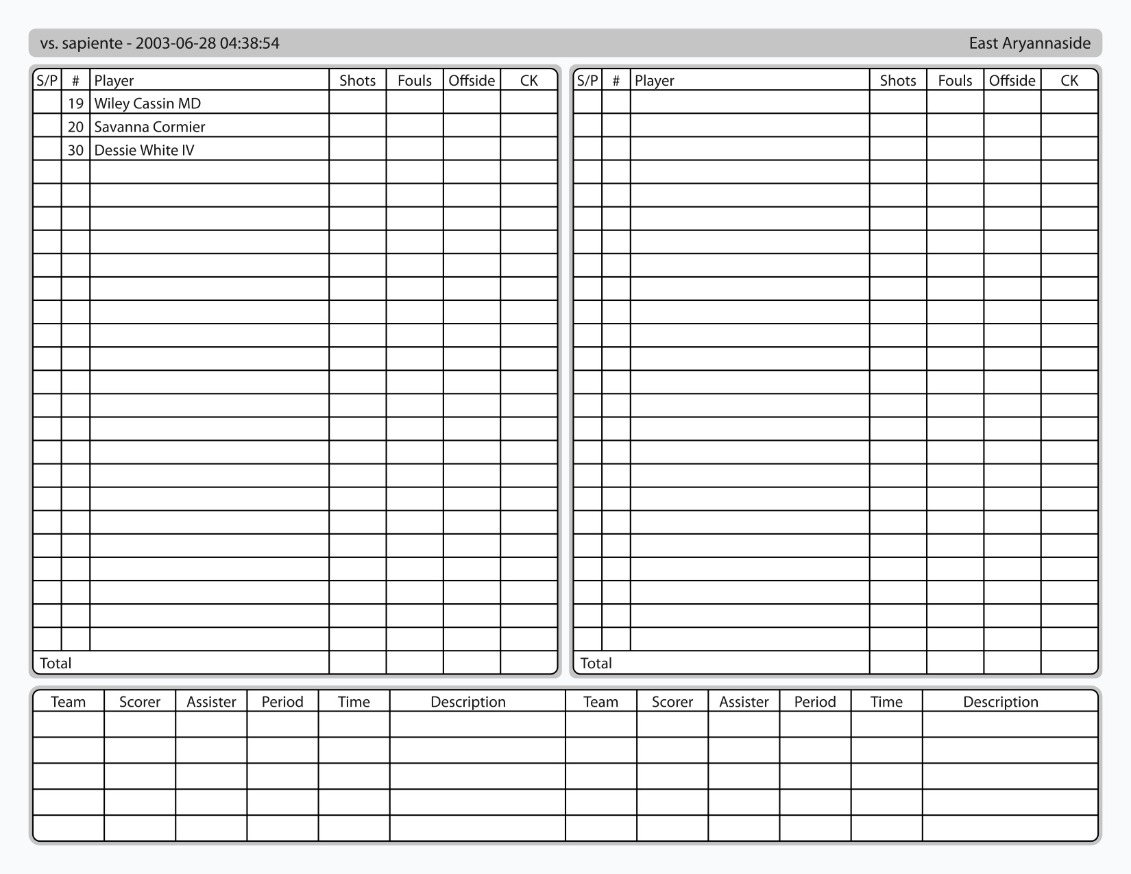 Soccer Advanced Game